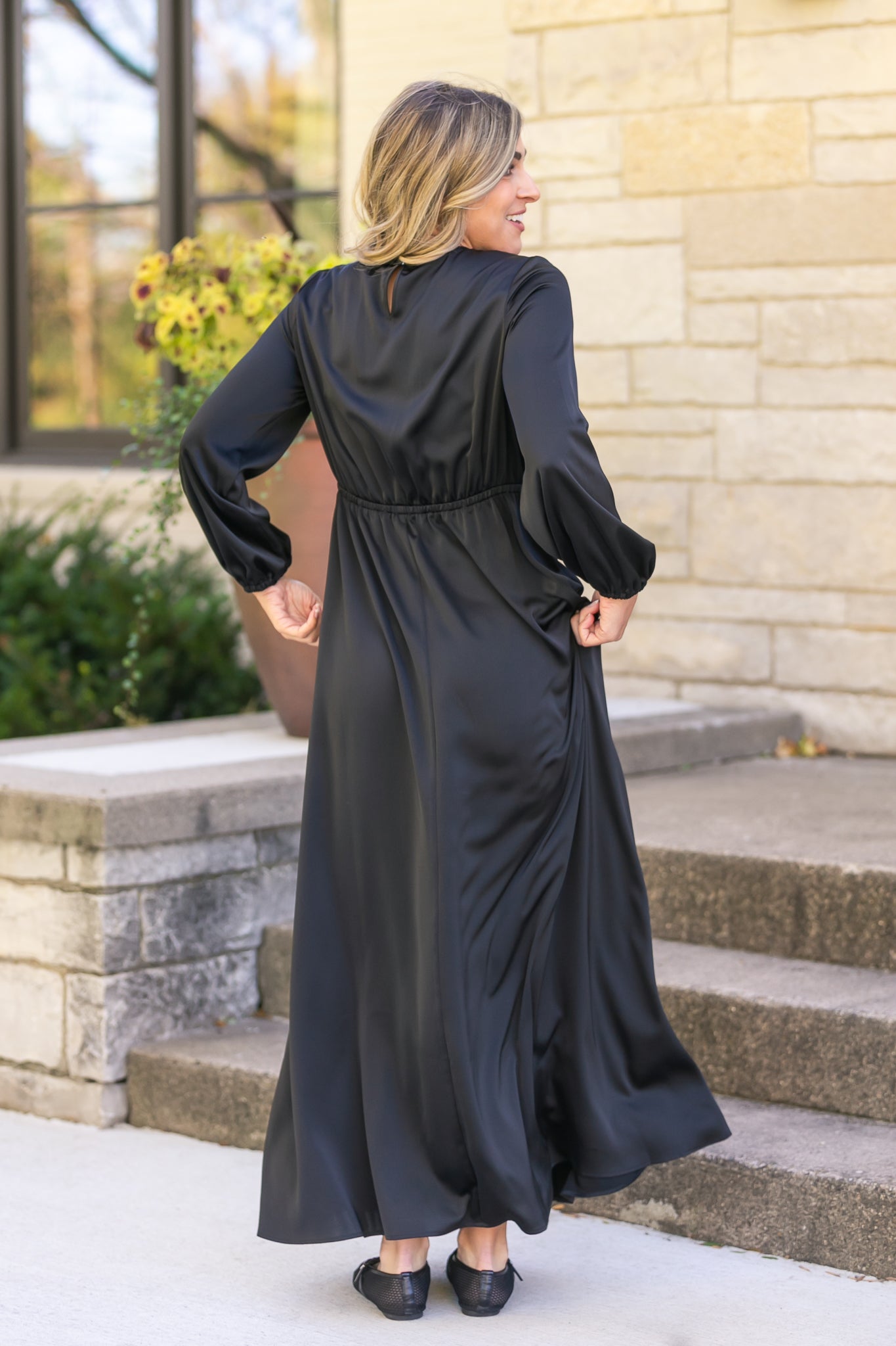 Muriel Satin Maxi Dress - FINAL SALE